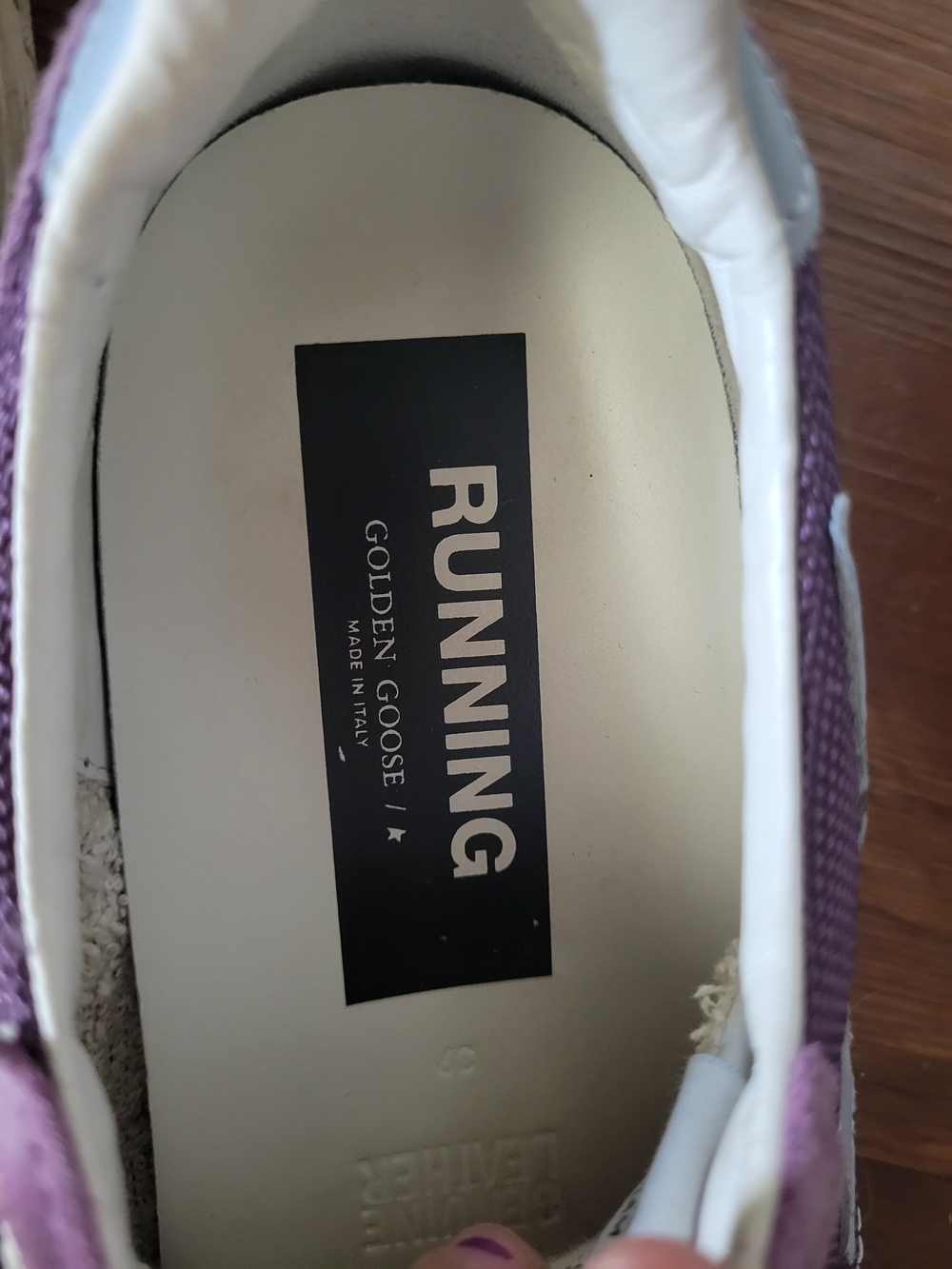 Golden Goose Purple Suede Running Sneakers - Picture 4 of 5